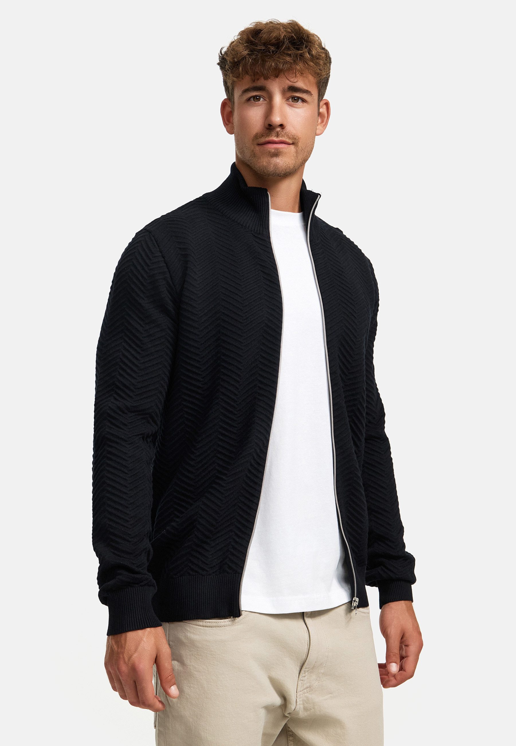 Kronstadt Strickjacke Herren KSCarlo Herrenstrickjacke Fein-Strickjacke mit günstig online kaufen