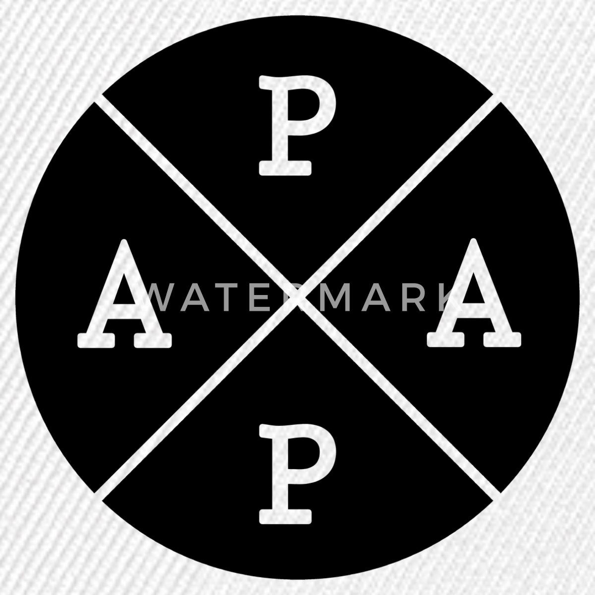 Spreadshirt Snapback Cap Papa Retro Vatertagsgeschenk Snapback Cap (1-St)