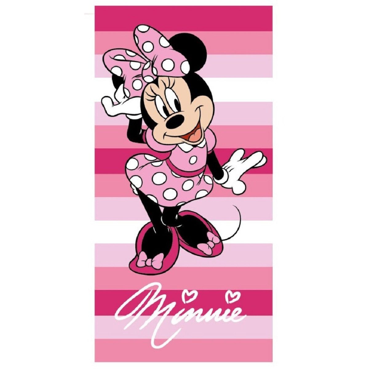 Disney Minnie Mouse Strandtuch Baumwollhandtuch Badehandtuch 70x140 cm aus Baumwolle, (1-St)