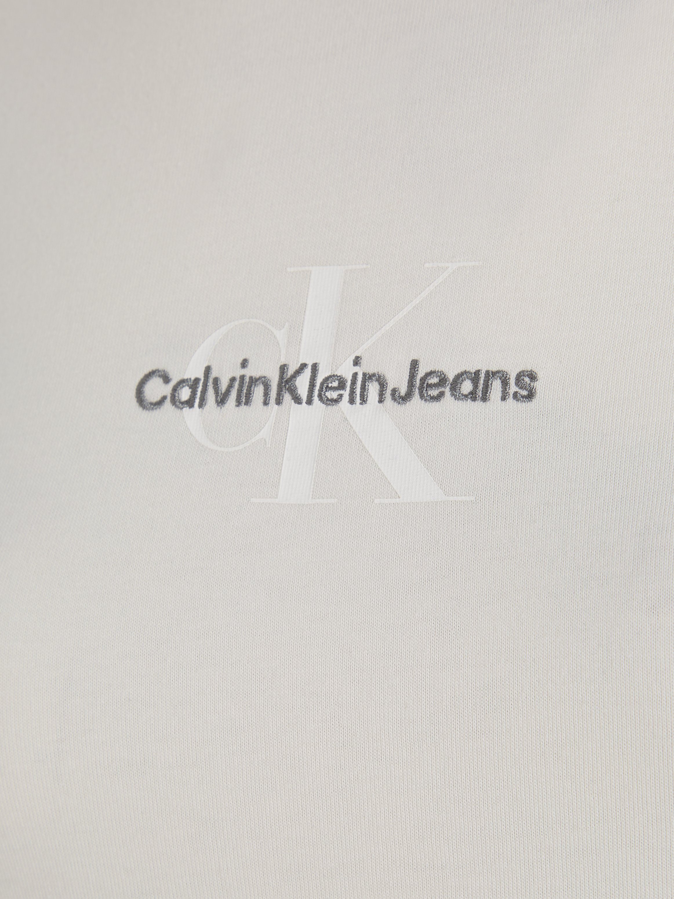 Calvin Klein Jeans T-Shirt MONOLOGO FIT ecru mit TEE SLIM Logodruck