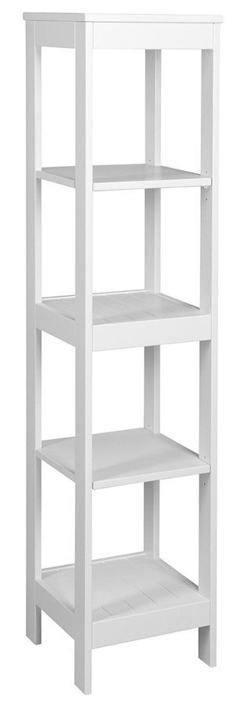 Aqualine Seitenschrank ETIDE Schrank mit Ablagen 36x152x36 cm, weiß matt Aqualine-ET156