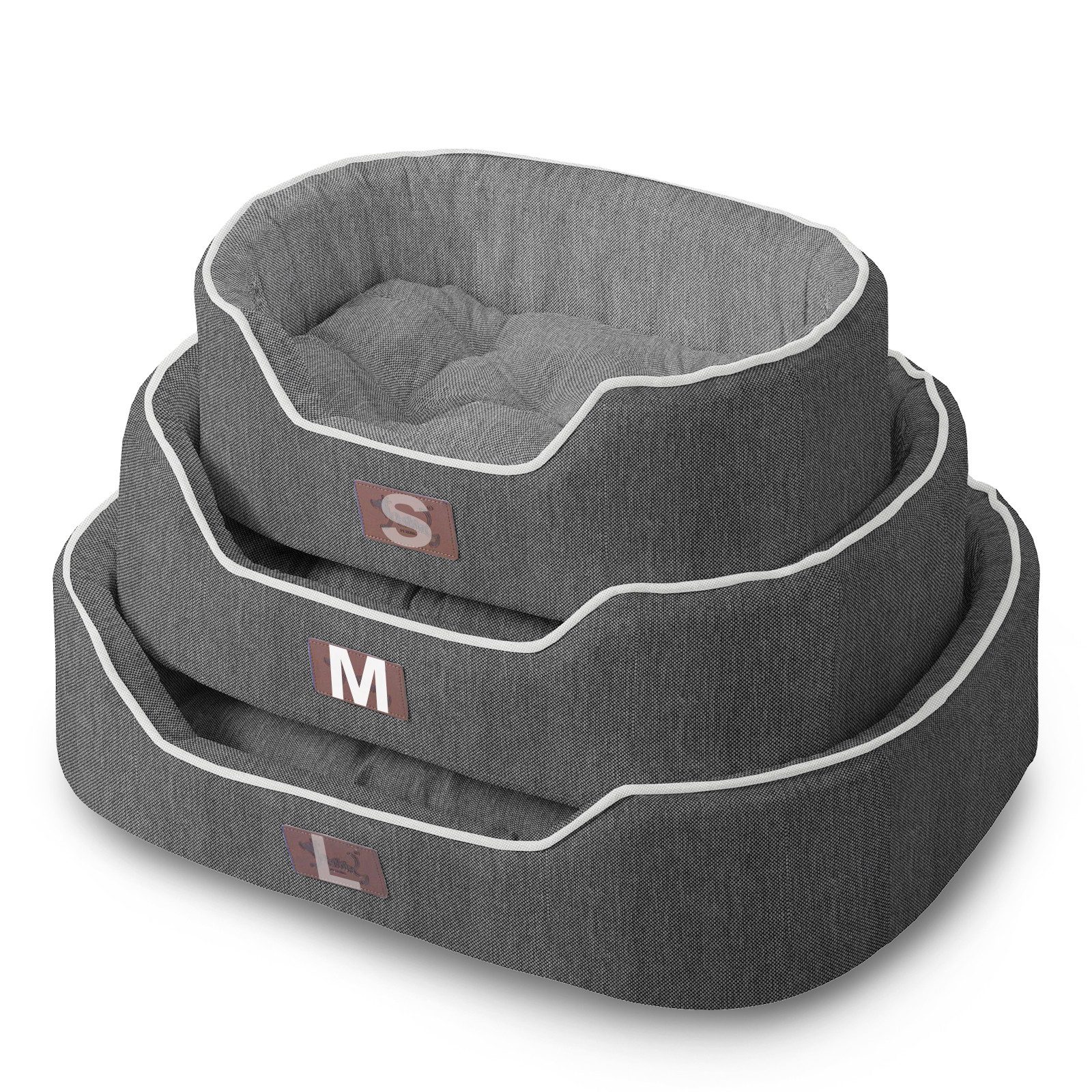 TopMeow Tierbett Hundebett mit Rand, Kuscheliges günstig online kaufen