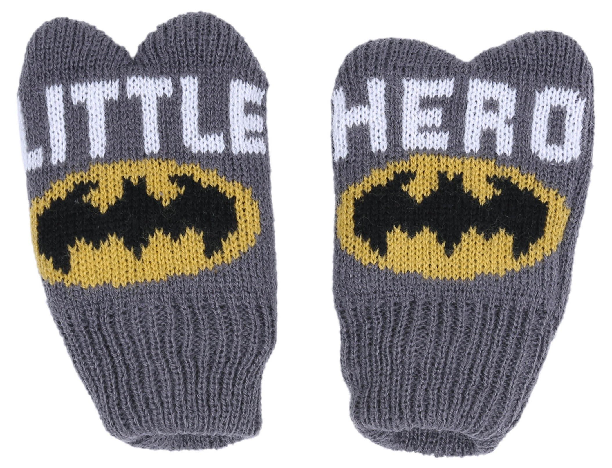 Batman Beanie Set: Mütze + Handschuhe BATMAN 0-6 Monate
