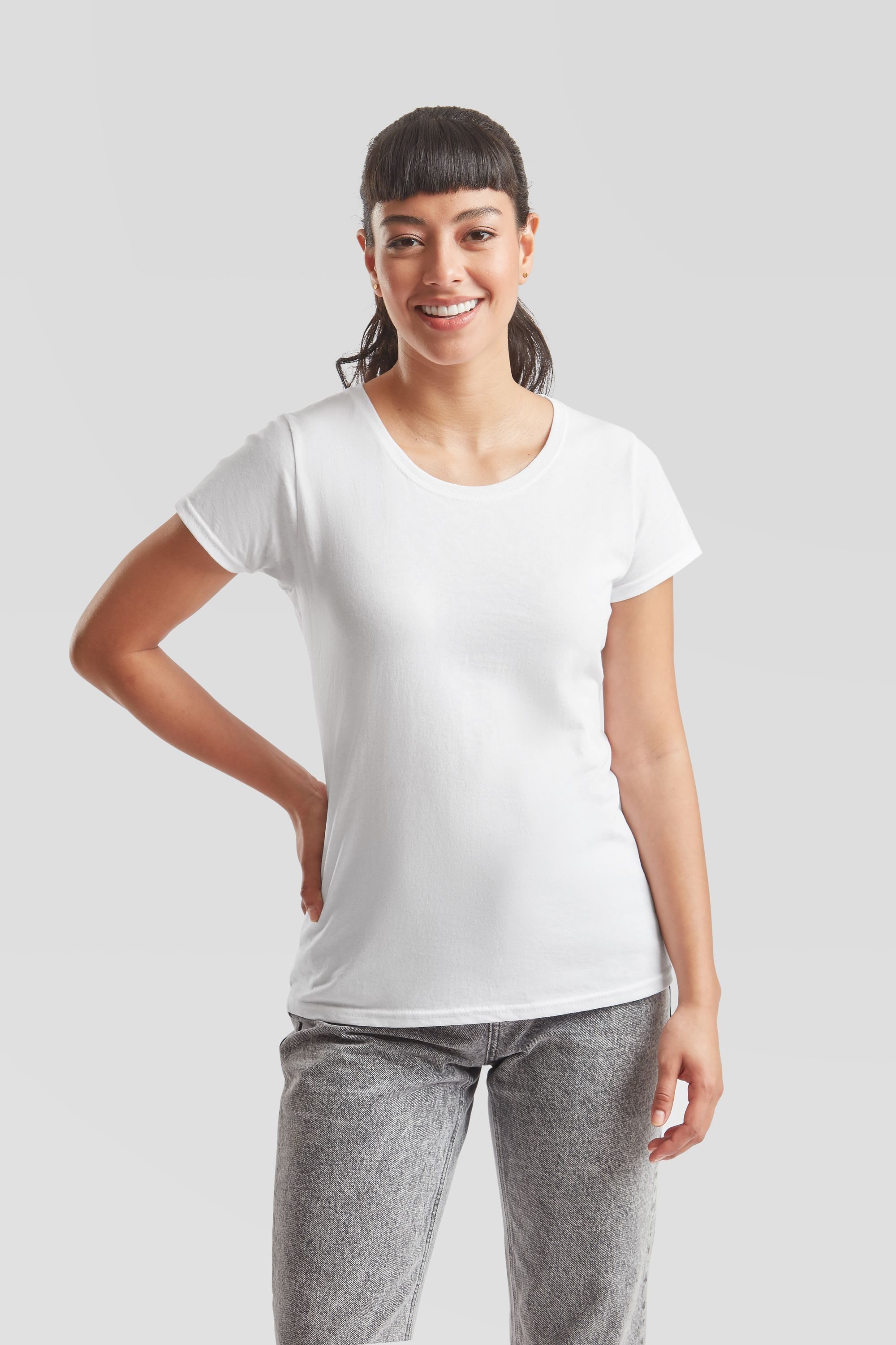 Fruit of the Loom Rundhalsshirt Fruit of the Loom Original T Lady-Fit