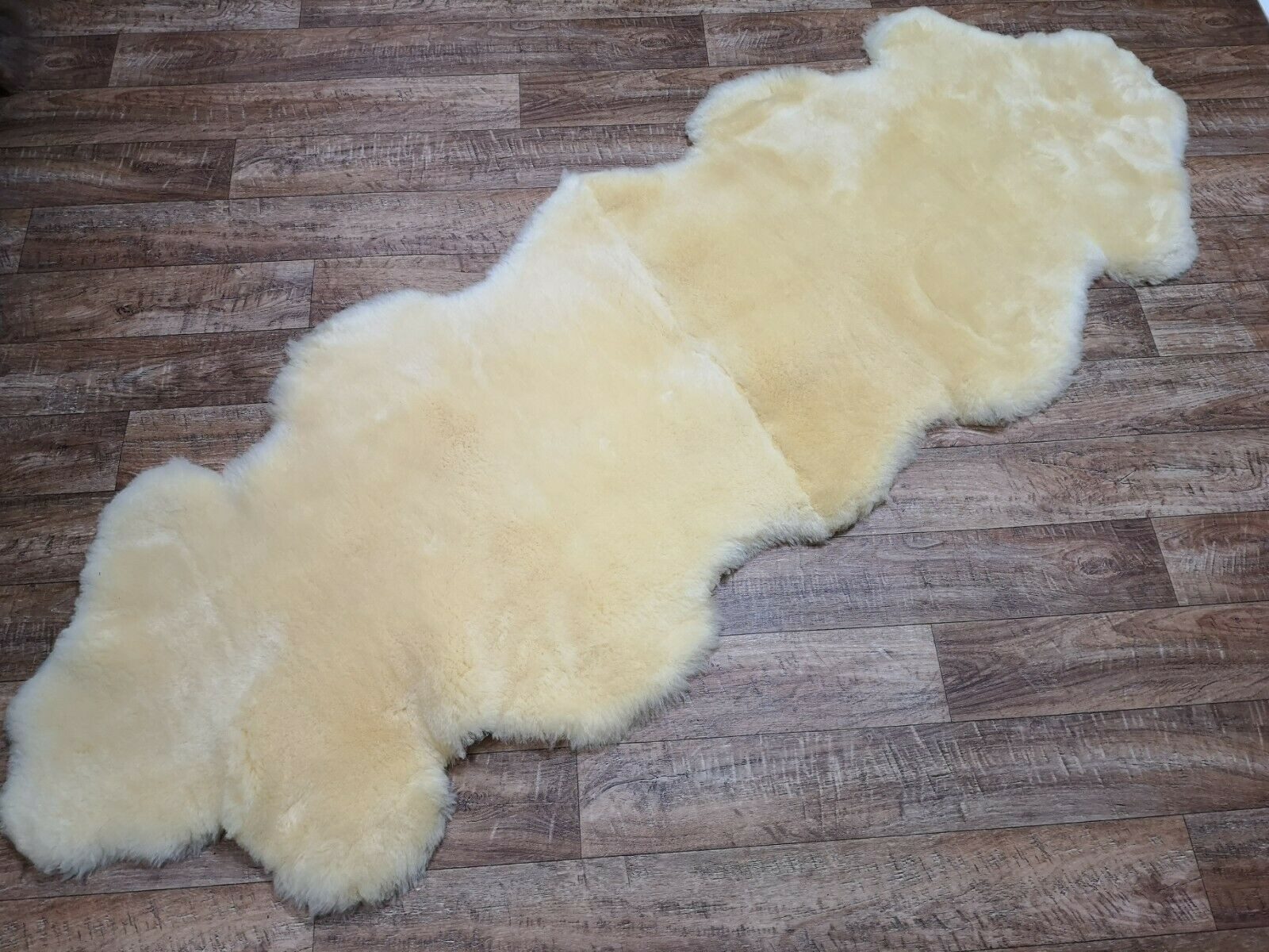 Provellus Fellteppich Öko Schaffell XXL – Medizinisch gegerbt, Läufer/Teppich ca. 190×70 cm