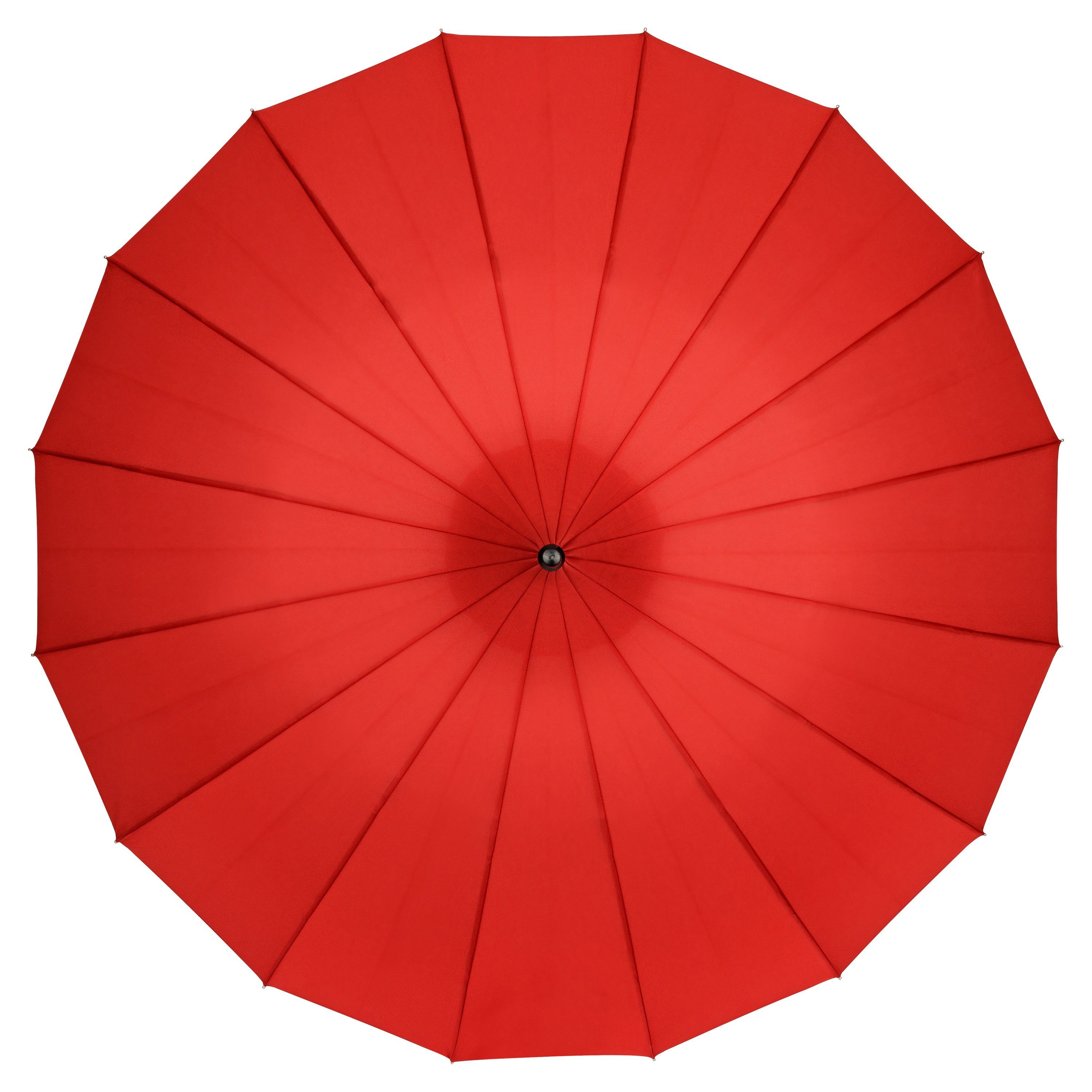 Pagodenform von Stockregenschirm Charlotte, mit Sonnenschirm Lilienfeld rot Segmenten Pagode 16 Regenschirm