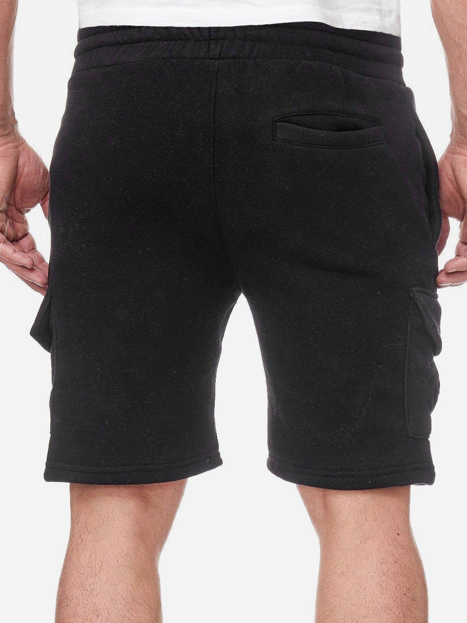 Tazzio Sweatshorts 18605 moderne zeitlose kurze & schwarz Hose Cargo