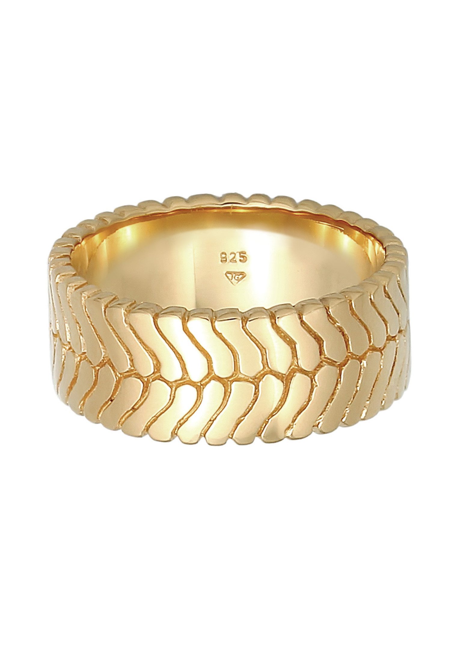 Elli Fingerring Bandring Gräten Struktur Trend günstig online kaufen