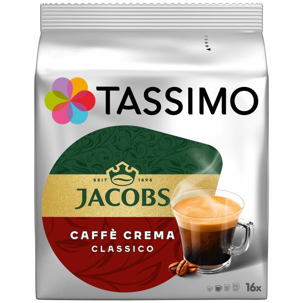 TASSIMO Kaffee Jacobs Caffè Crema Classico 16 T-Discs