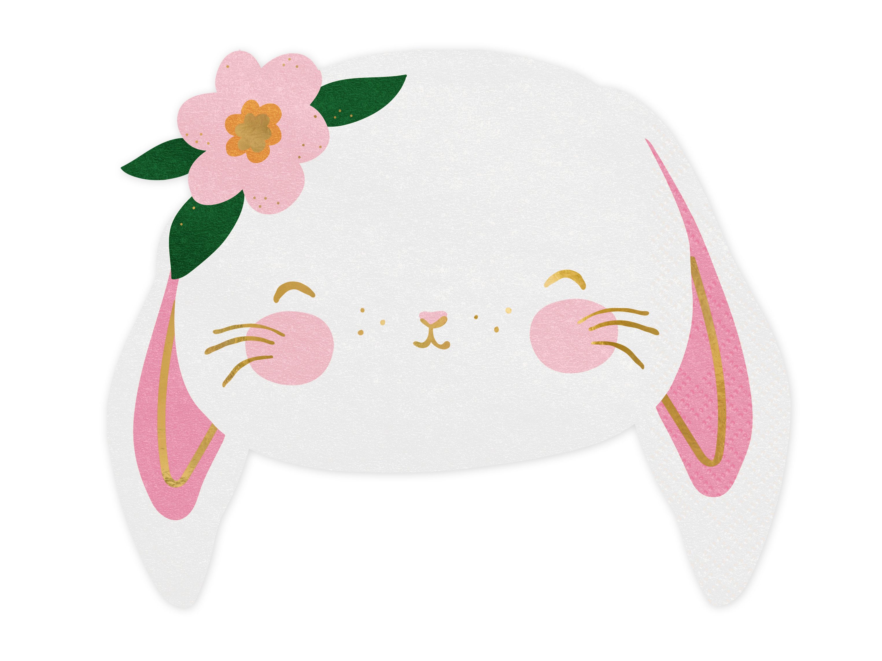 partydeco Papierserviette Servietten 'Hase' 20Stk./14x12cm