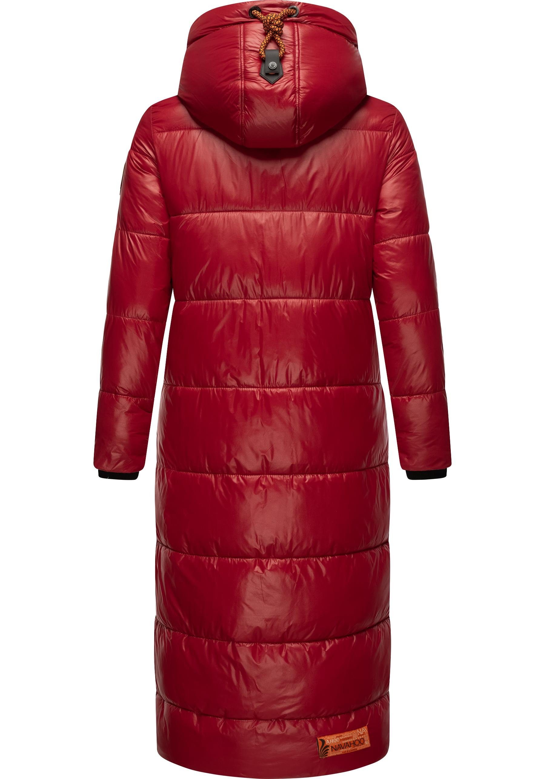 Navahoo Steppmantel Schmuseengel warm gefütterte Winter Steppjacke mit Kontrastdetails
