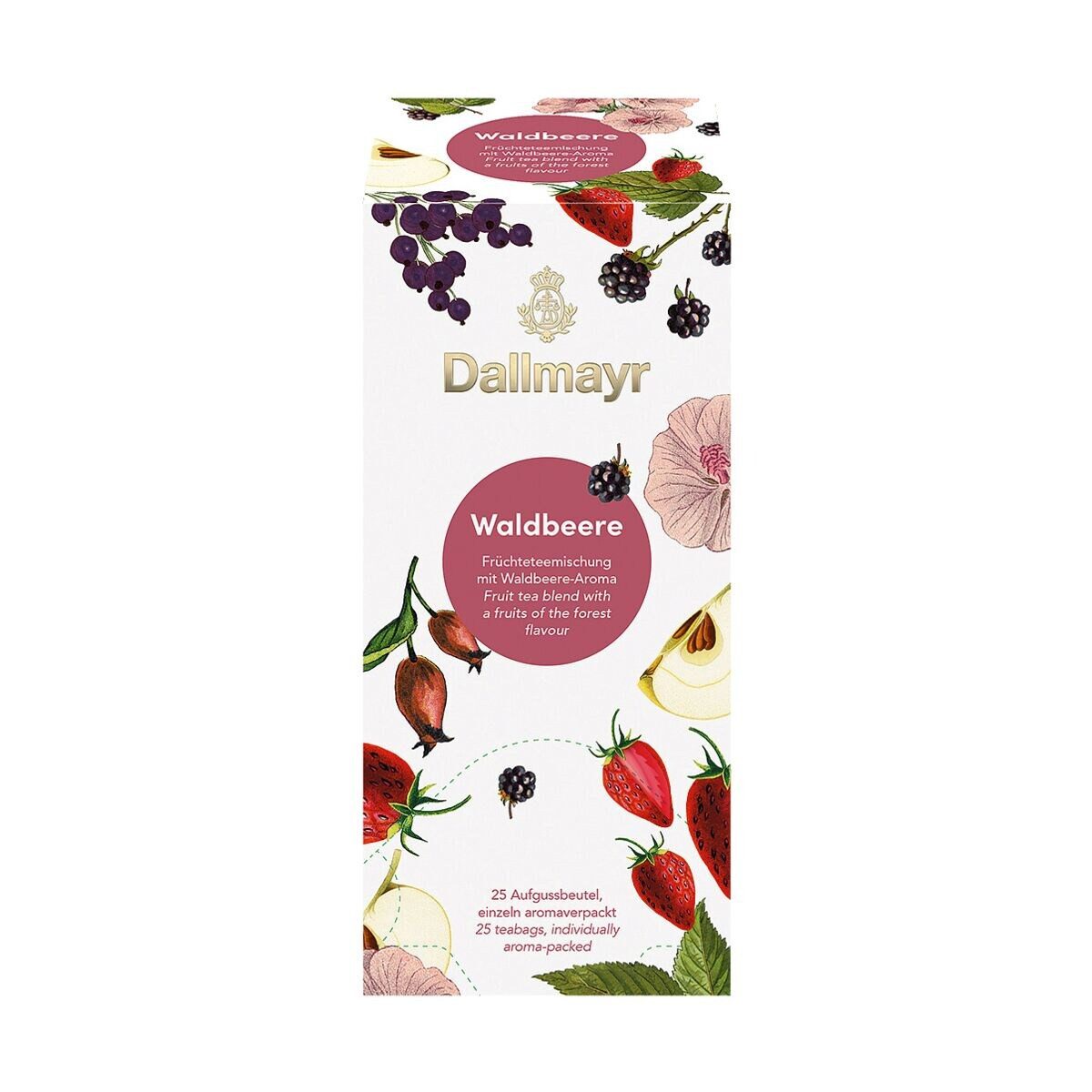 DALLMAYR Tee Waldbeere, Aromatisierter Früchtetee mit Waldbeere