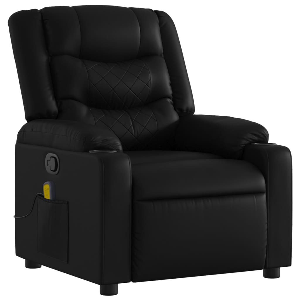 vidaXL Sessel Massage-Relaxsessel, Kunstleder, Schwarz (1-St) günstig online kaufen