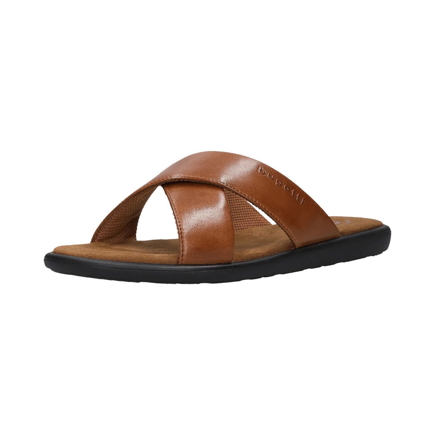 bugatti HE Leder Pantoletten cognac Pantolette