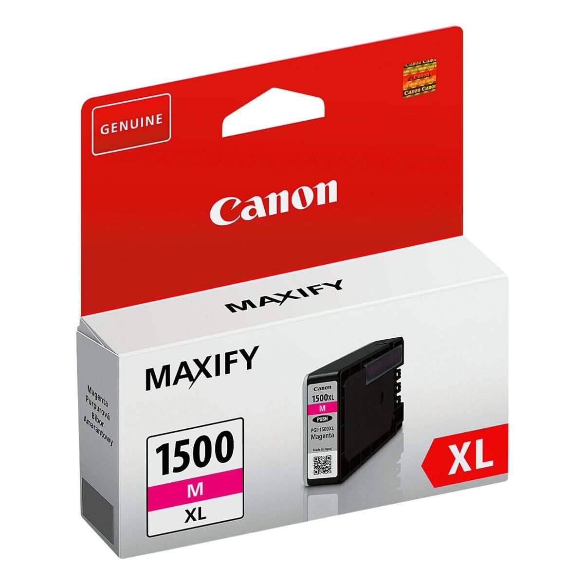 Canon PGI-1500XL M Tintenpatrone (Original Druckerpatrone, magenta)