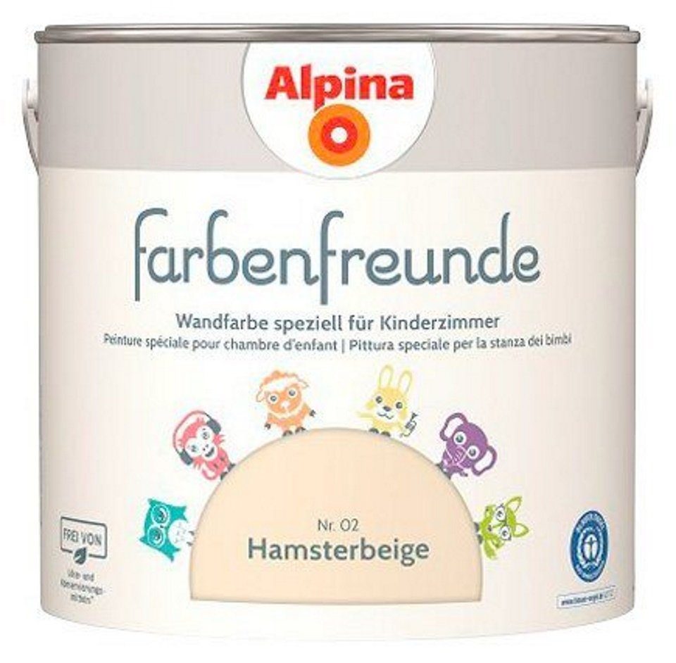 *Alpina* Wandfarbe 2,5 Liter Farbenfreunde Hamsterbeige No. 2