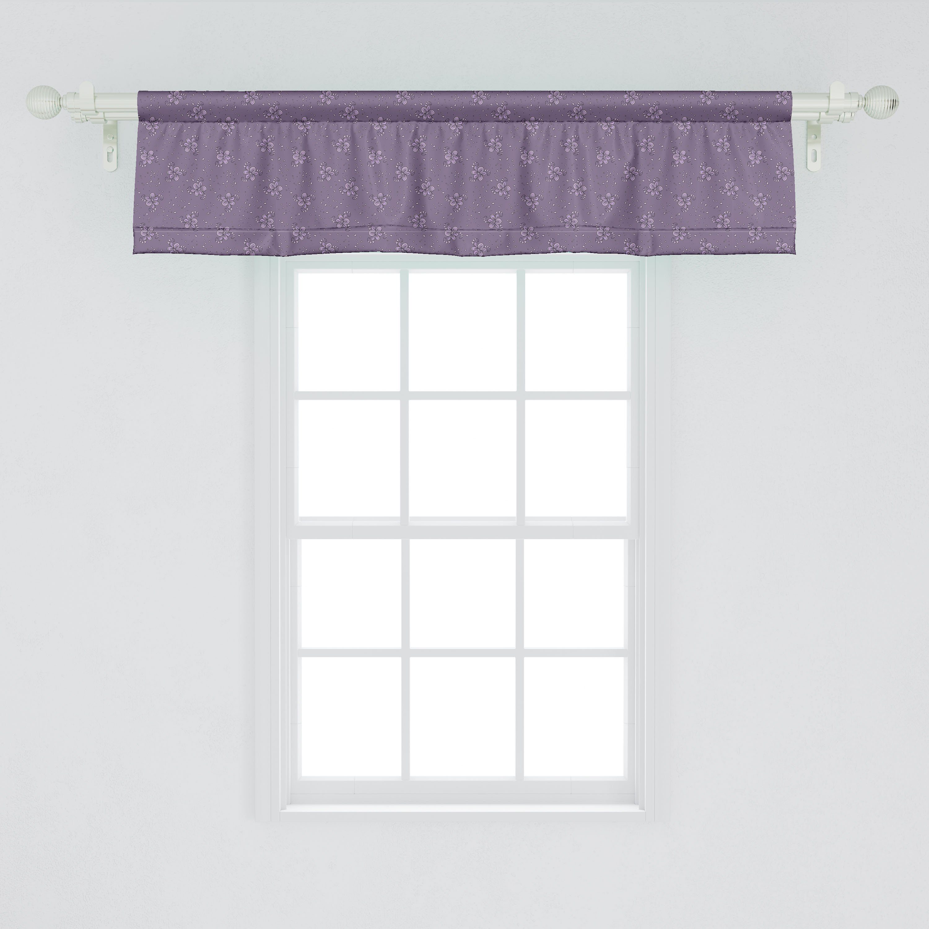 Scheibengardine Vorhang Volant Küche Frühling Abakuhaus, mit Blumenweinlese Kunst Essence Microfaser, Stangentasche, für Dekor Schlafzimmer