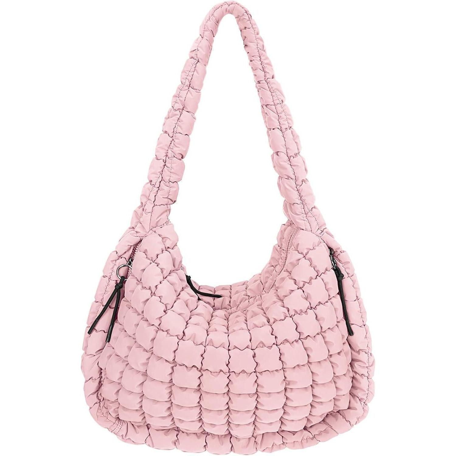 LuxusKollektion Umhängetasche Tasche Gesteppte Puffer Crossbody Tote Baumwolle Daunen Dz11-hell Rosa