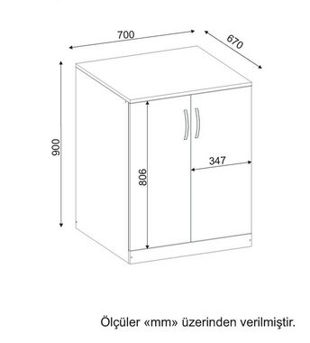 Skye Decor Badezimmerspiegelschrank WAT3911