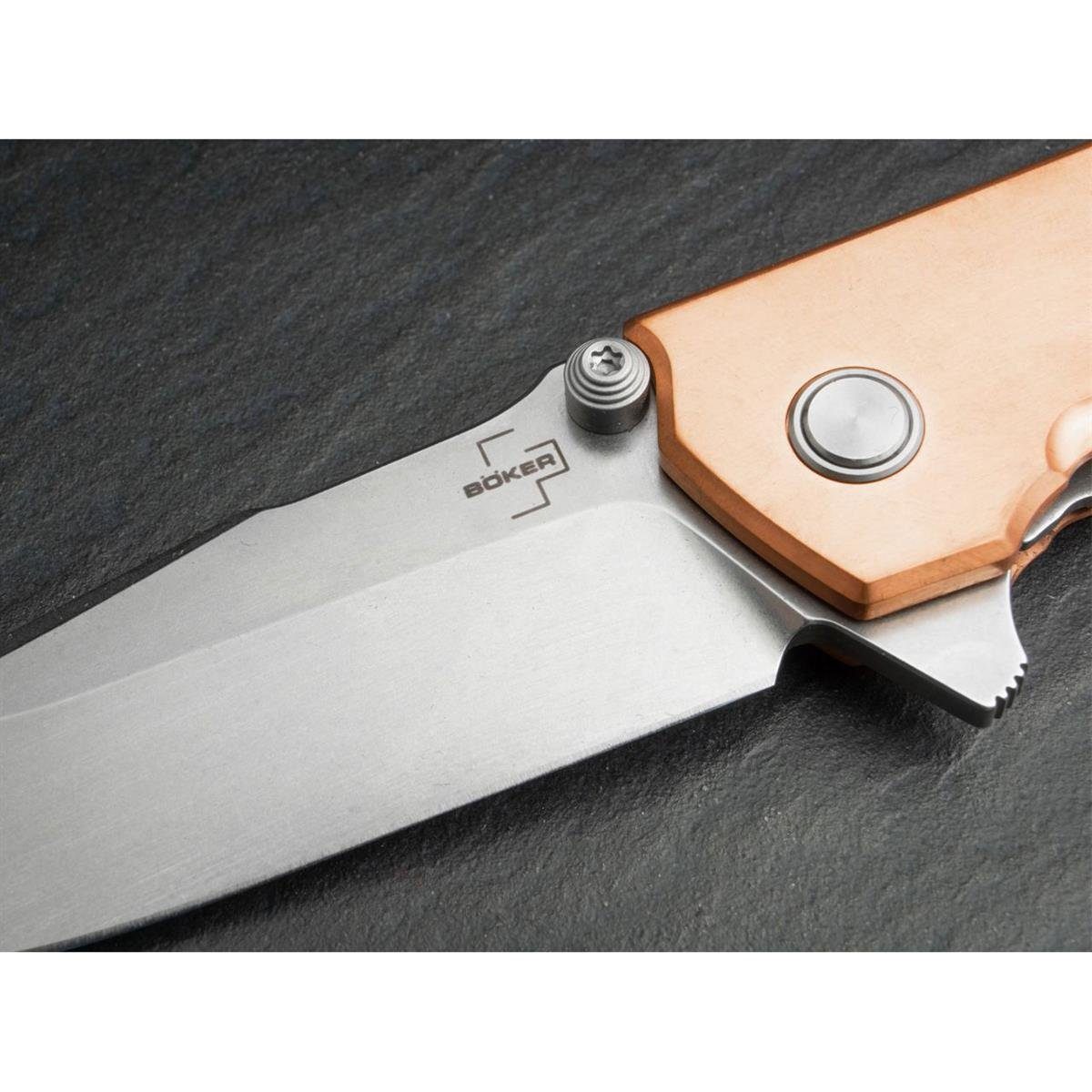 Böker Plus Copper Linerlock Kihon Assisted Clip Taschenmesser Einhandmesser