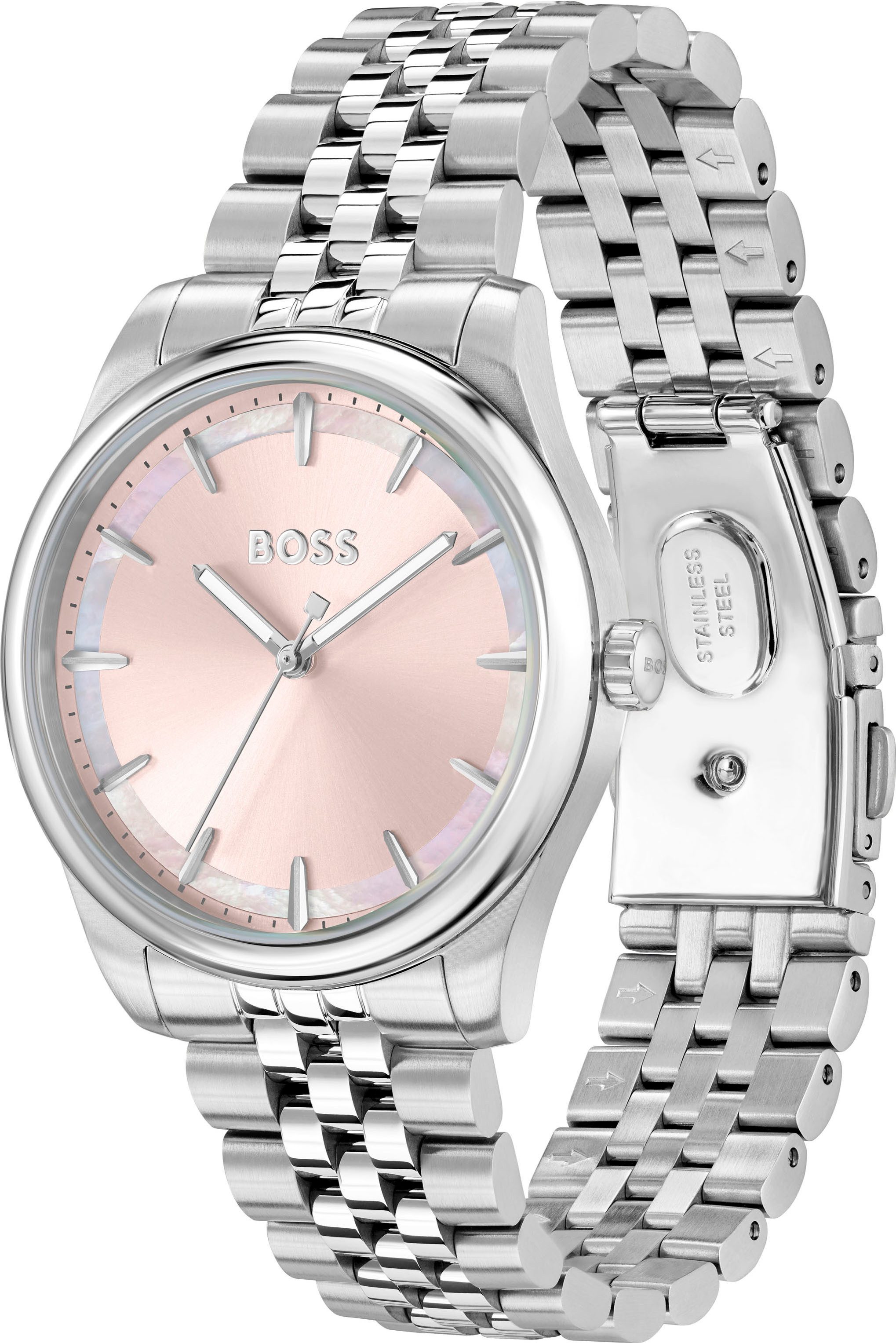 BOSS Quarzuhr GRACEFUL 1502776, Armbanduhr, Damenuhr, günstig online kaufen
