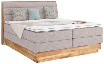 OTTO products Boxspringbett Jenna, ohne LED-Beleuchtung, mit zertifizierten, recycelten Bezugsstoffen