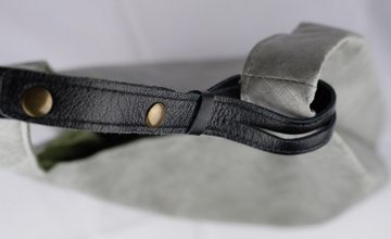 Bonizetti Handtasche (1-tlg), aus Kraftpapier, Tragegriff aus echtem Leder - umweltfreundlich