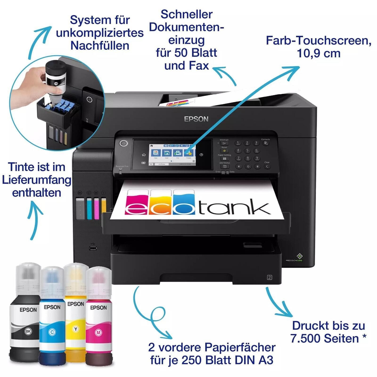 Epson Epson EcoTank ET-16605 Multifunktionsdrucker, (ADF (Automatischer Dokumenteneinzug)