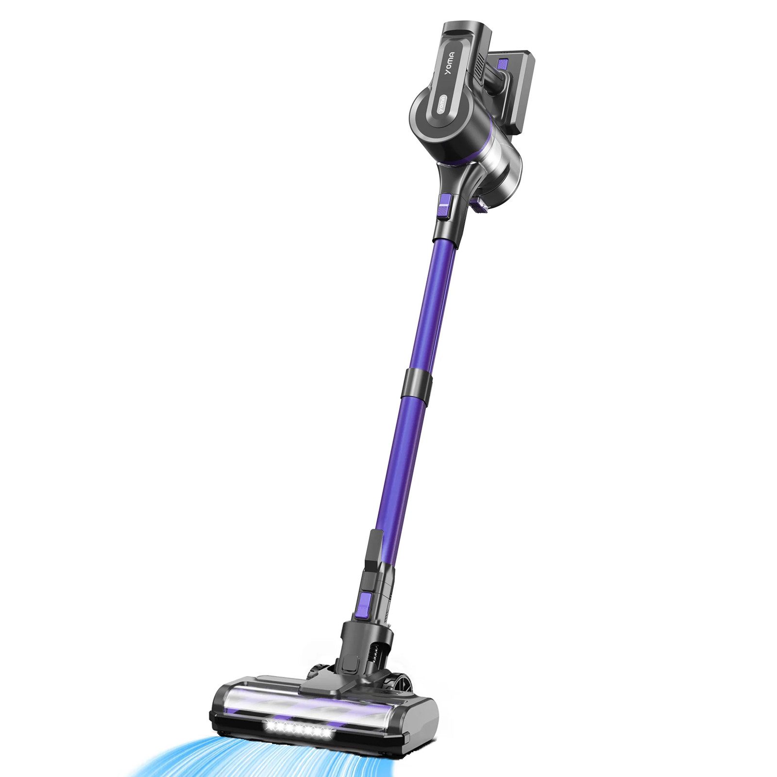 Grenintol Akku-Handstaubsauger YOMA Staubsauger Akku Staubsauger,55000pa,Stielstaubsauger,Akkusauger, 350,00 W, Kabelloser Staubsauger 2500mah*7 große Batterie,Laufzeit 55 min, Drei Leistungsstufen verfügbar, abschließbar,60dB