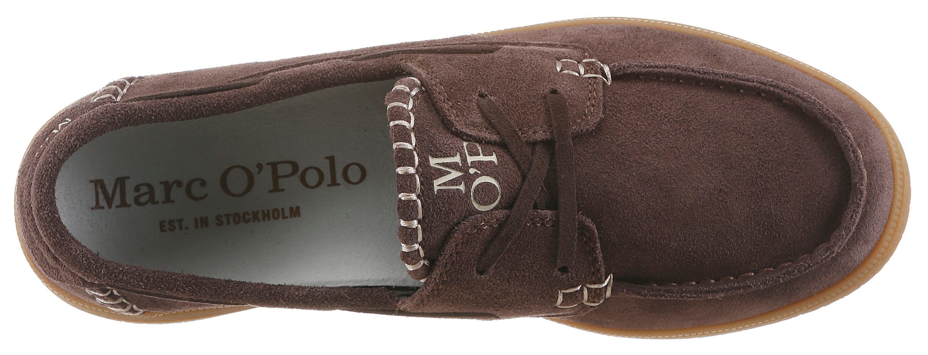 Marc O'Polo Charlie Schnürschuh Schnürer, Bootsschuh, Schnürschuh mit MemoryFoam-Innensohle