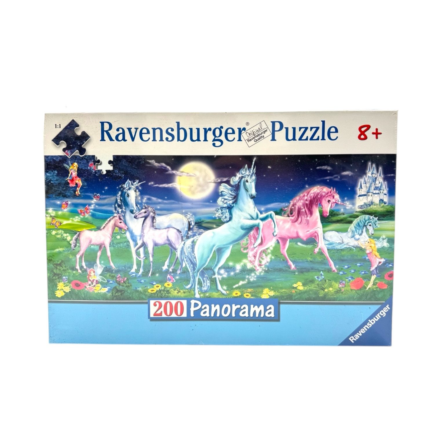 Ravensburger Пазлы Пазлы 200 Teile Panorama Einhörner im Mondlicht ab 8 Jahren, Пазлыteile, Magischer Пазлыspaß in Panorama-Format