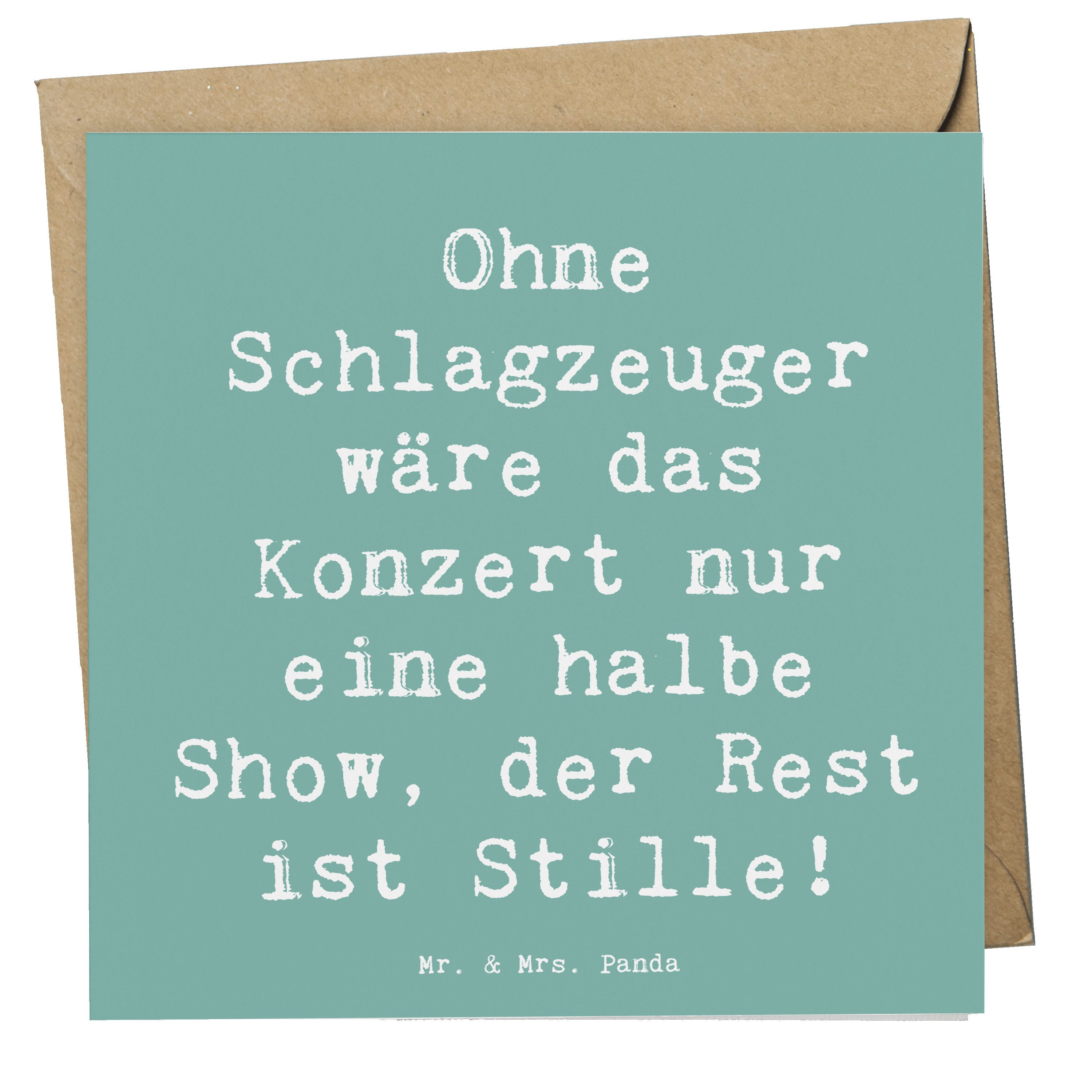 Grußkarte Schlagzeug Konzert - Meeresbrise - Geschenk, Taktgefühl, Klaviere, Mu