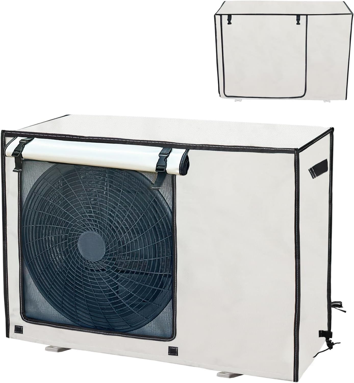 FELIXLEO Abdeckhaube Klimaanlagen Abdeckung Außen 80 x 30 x 55 cm Oxford 600D Wasserdicht