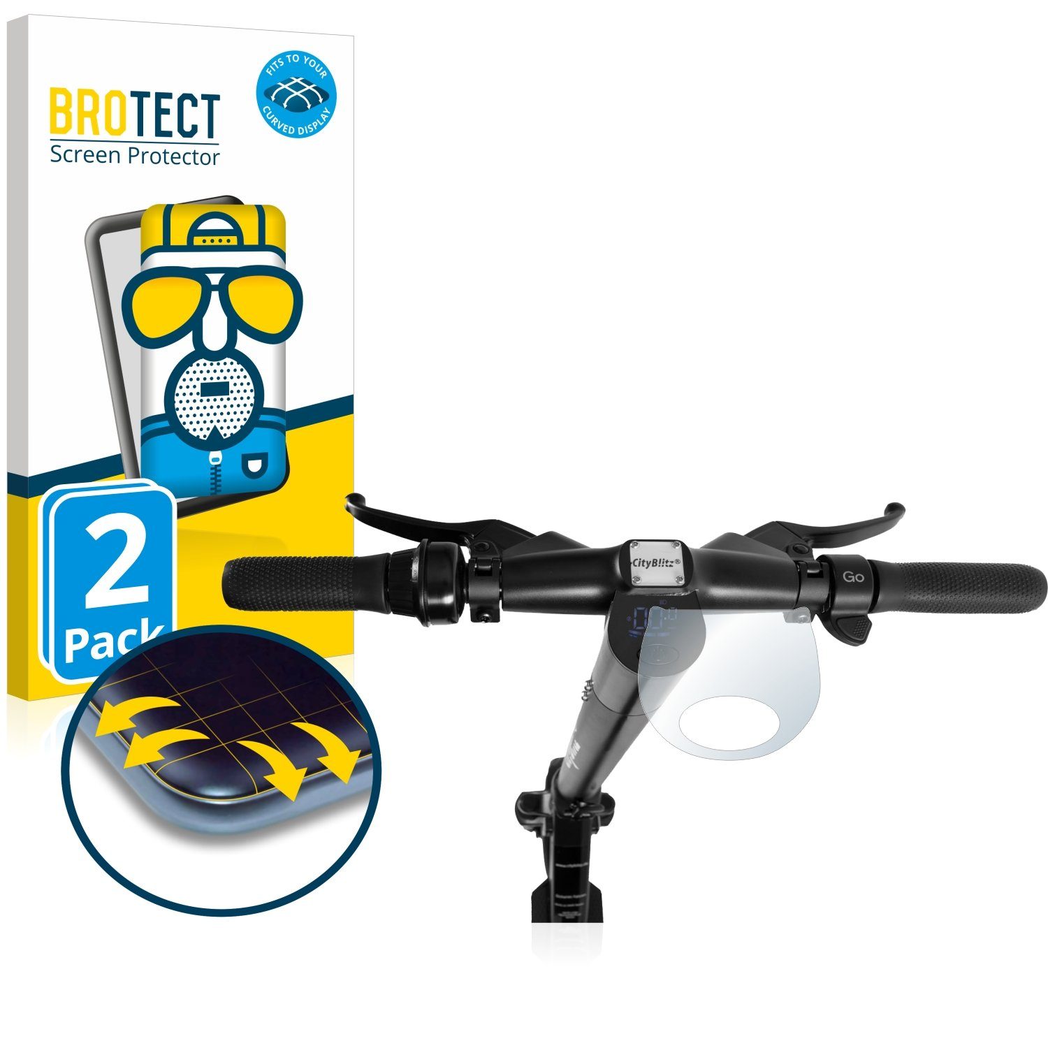 2x BROTECT Schutzfolie Entspiegelt für Segway Ninebot KickScooter MAX G30 Matt 