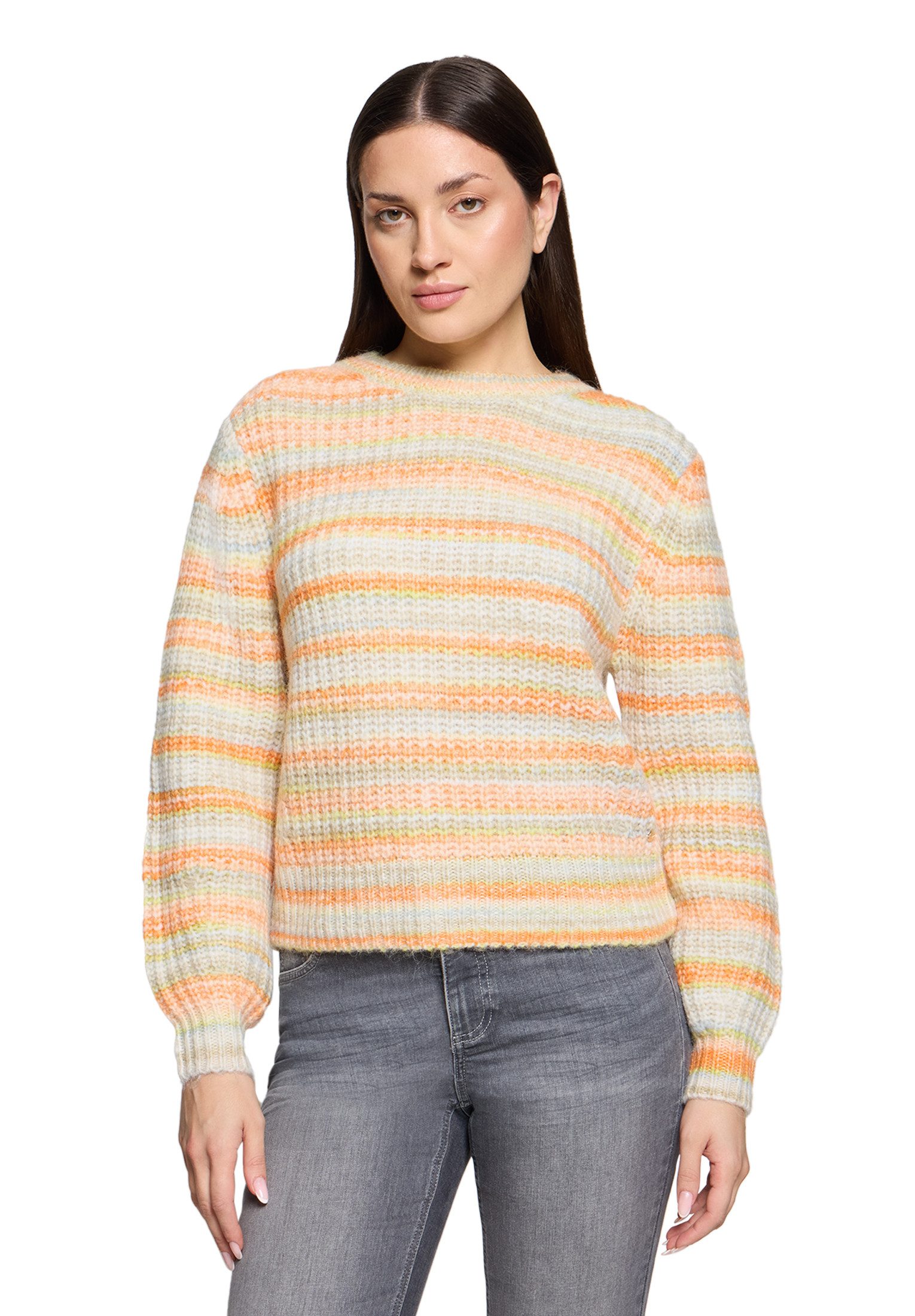 Betty&Co Strickpullover Damen mit Effektgarn (1-tlg) Struktur