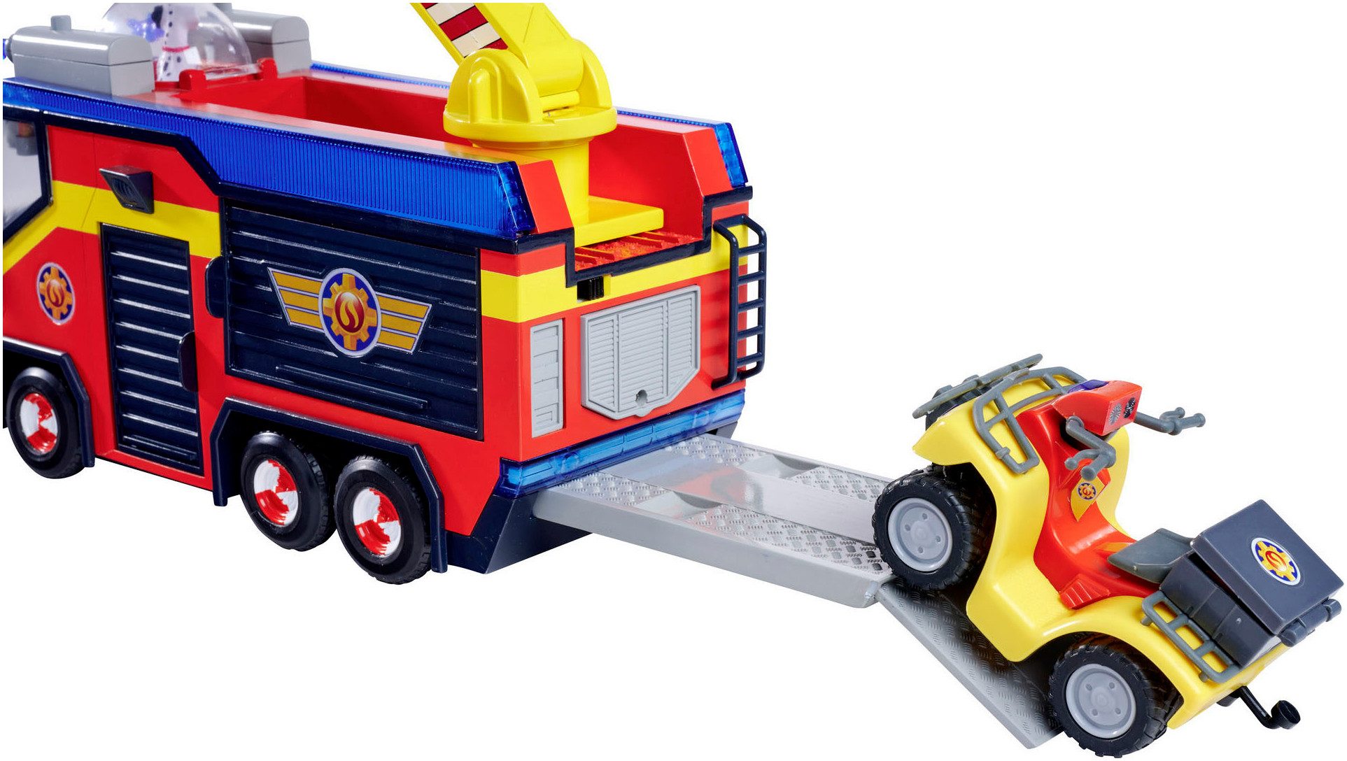 SIMBA Spielzeug-Feuerwehr Feuerwehrmann Sam, Jupiter, mit Licht- und Soundeffekten