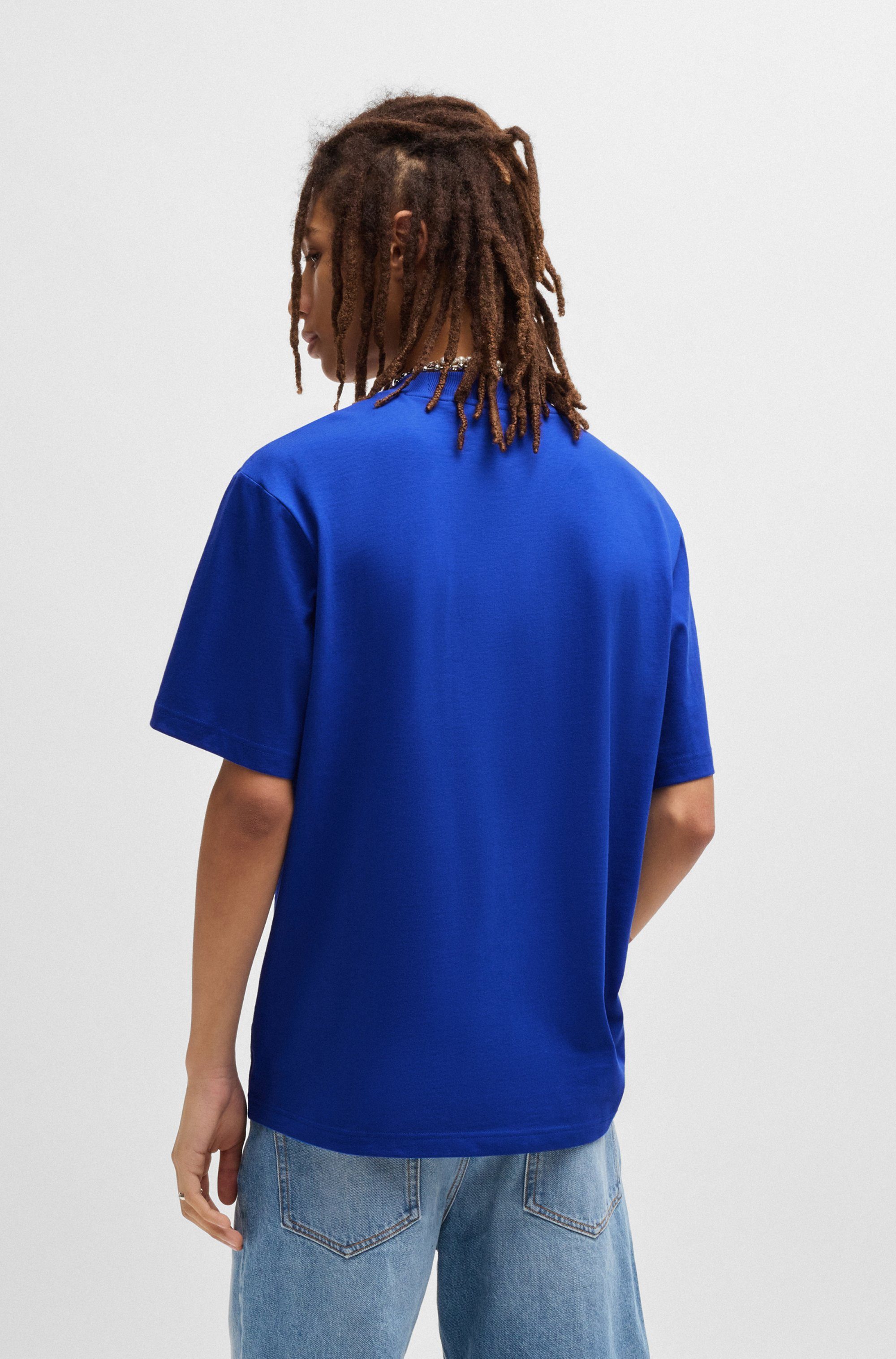 HUGO Blue T-Shirt Nieros mit Logo-Patch günstig online kaufen