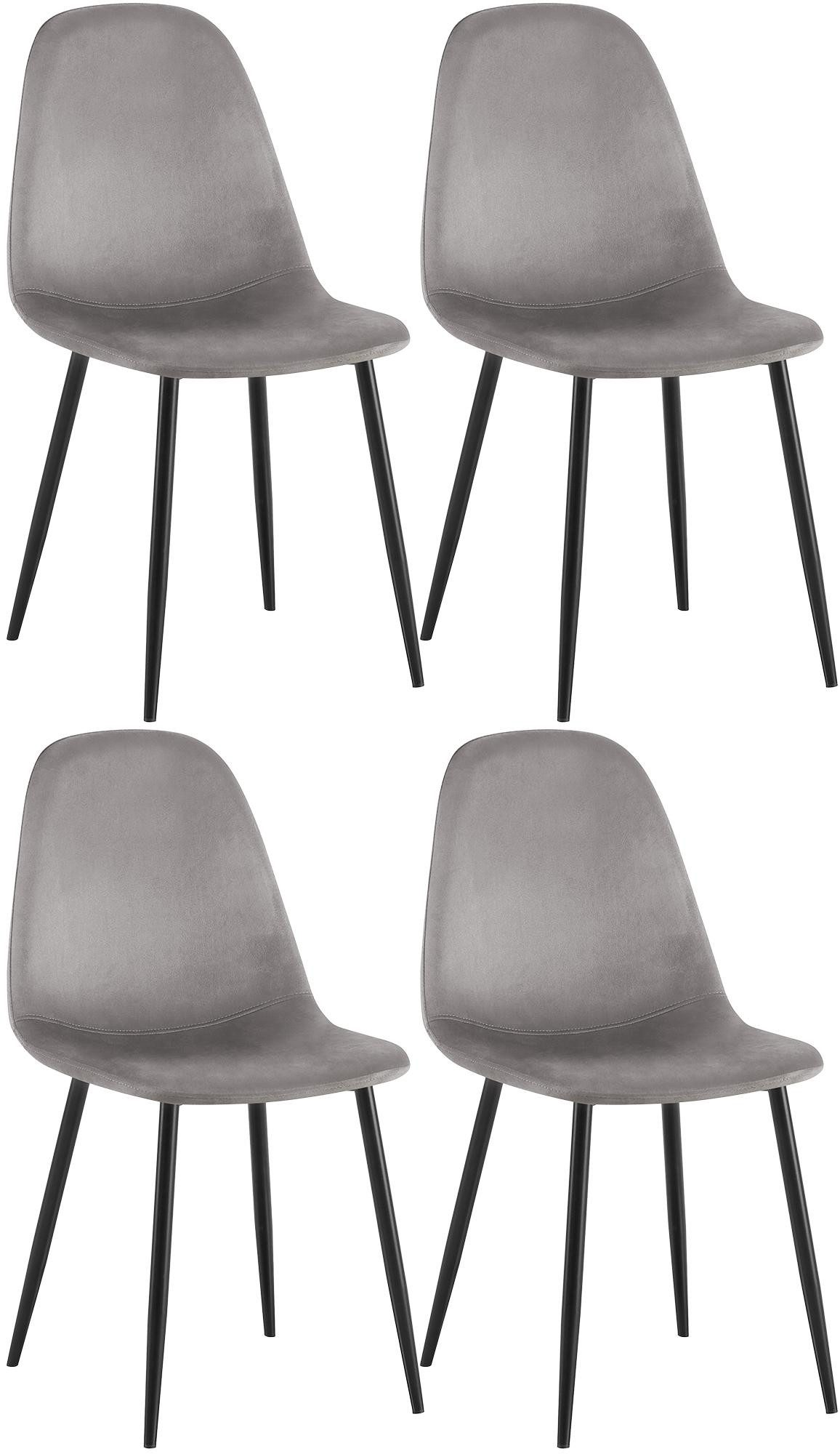 CLP Esszimmerstuhl Napier (4er Set), Metall, günstig online kaufen