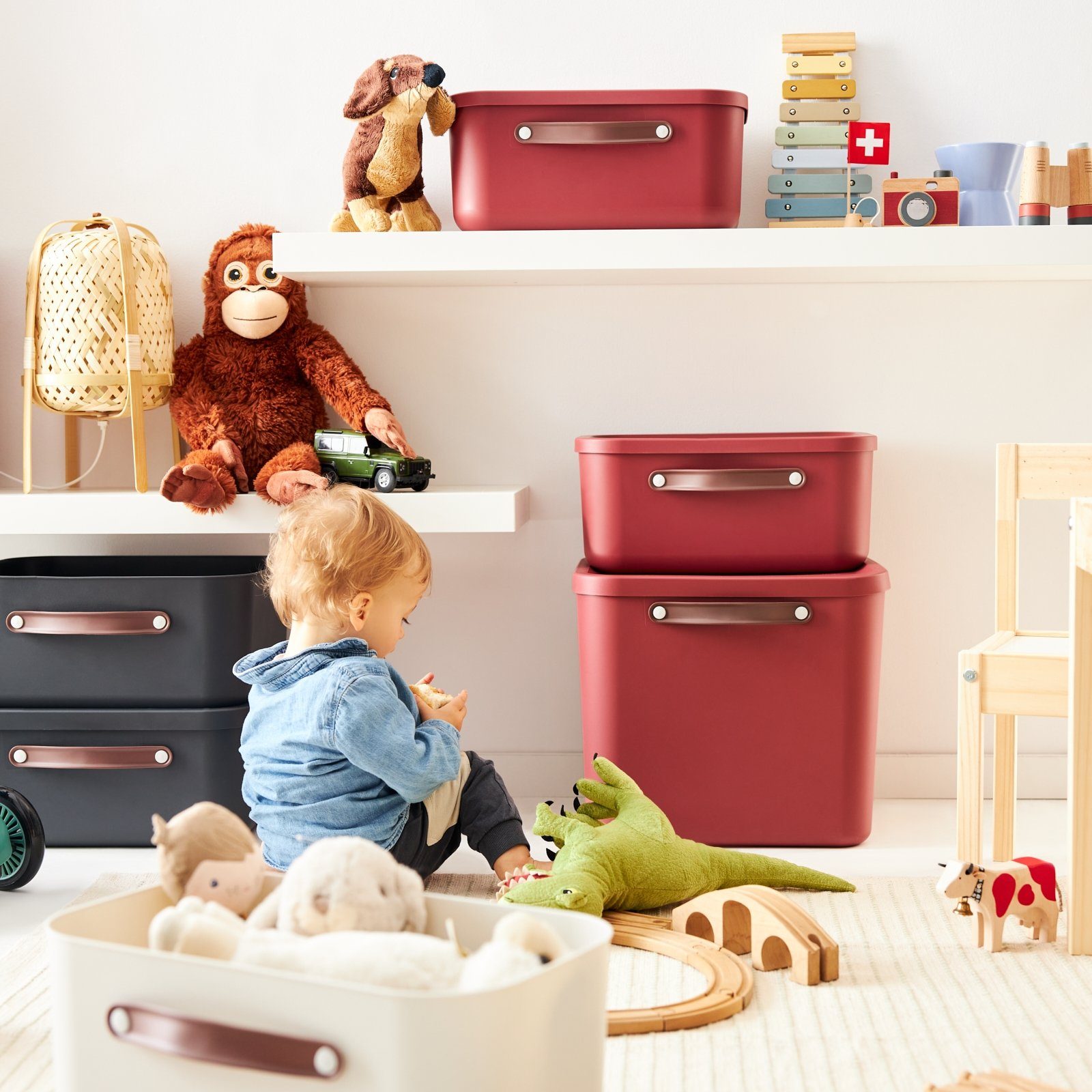 ROTHO Aufbewahrungsbox Aufbewahrungsbox mit Deckel 25 l MALOJA – Bild 5 von 5