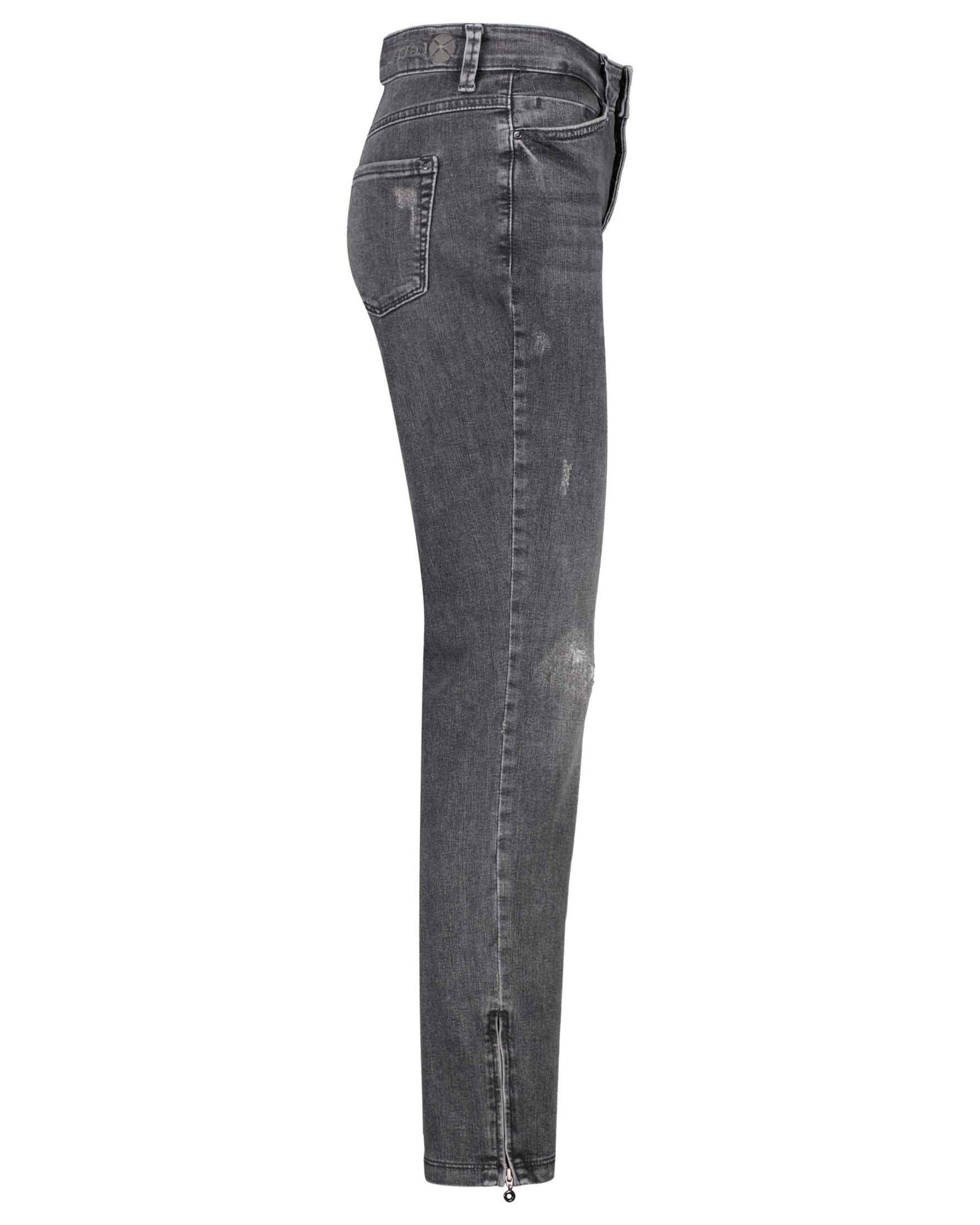 Fit Damen verkürzt anthrazit (14) 5-Pocket-Jeans MAC Jeans (1-tlg) CHIC DREAM Slim