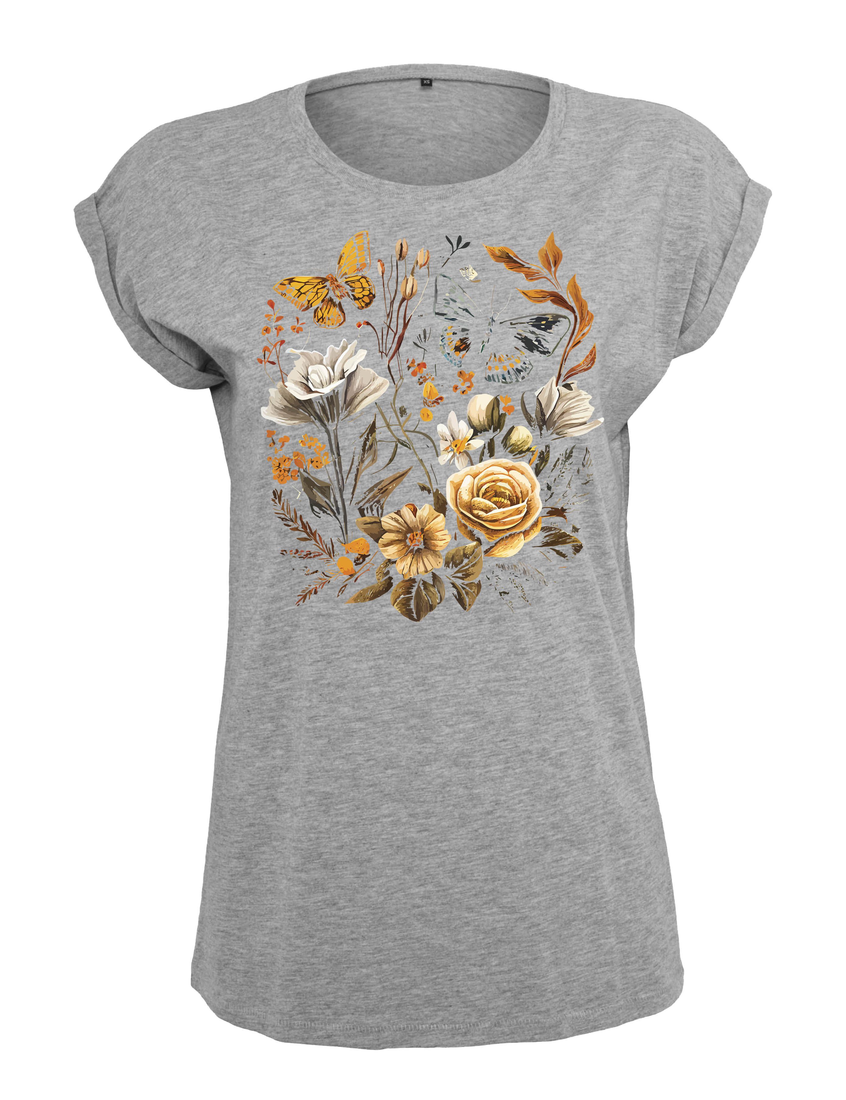Youth Designz Print-Shirt "Flowers Botanic" Damen günstig online kaufen