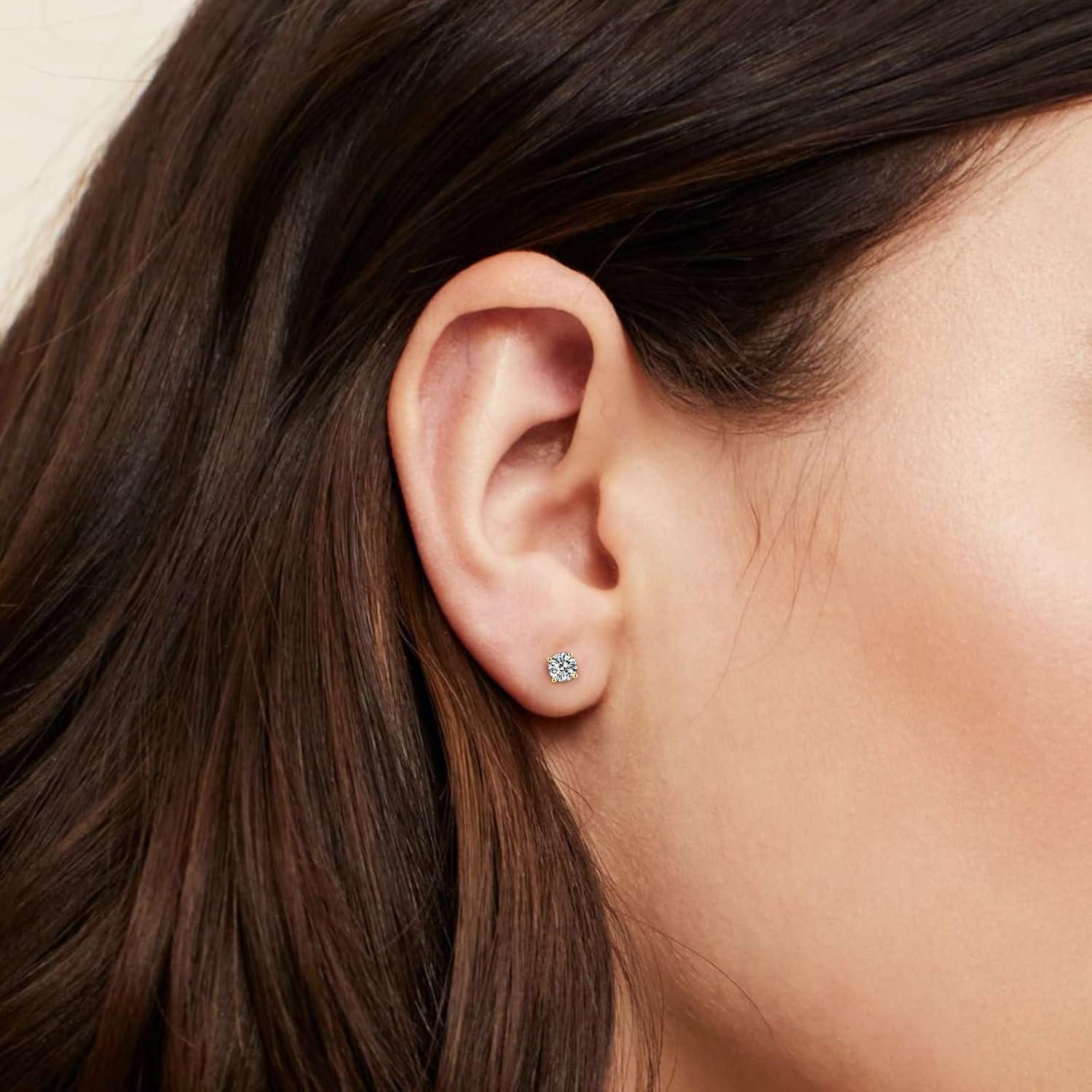 LuxusKollektion Ohrring und Ketten Set Moissanite Ohrringe Silber 925 Damen günstig online kaufen