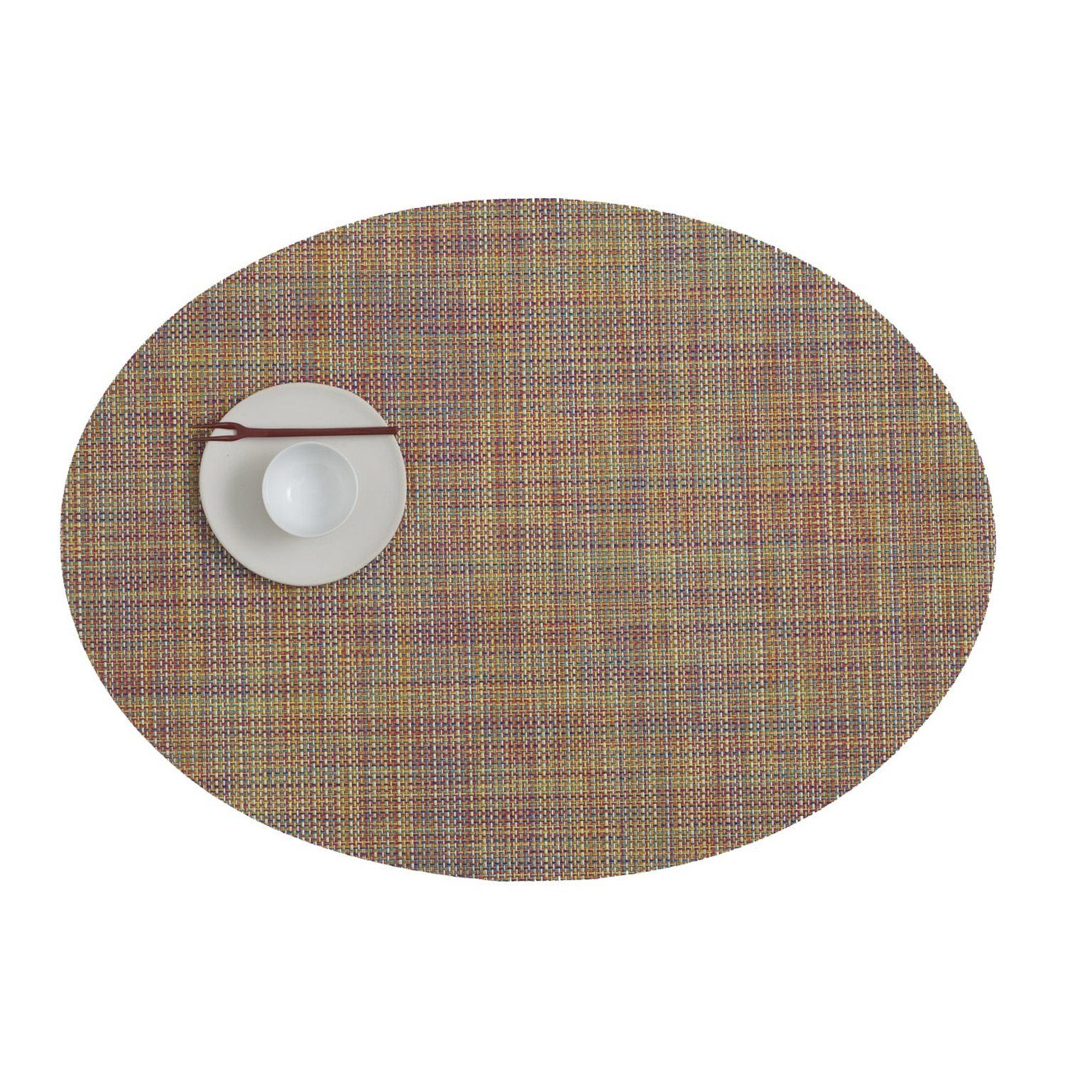 Chilewich Platzset Mini Basketweave Oval Confetti, (1-St)