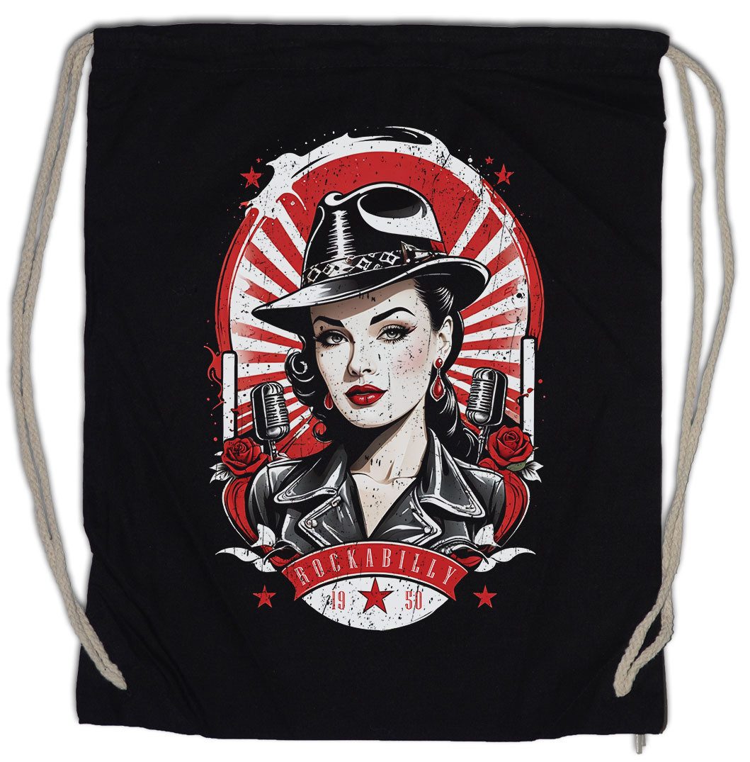 Urban Backwoods Turnbeutel Rockabella Beauty Turnbeutel Tattoo Rockabilly Art Artist Fifties 50s (1-tlg), Girl Pin Up Burlesque