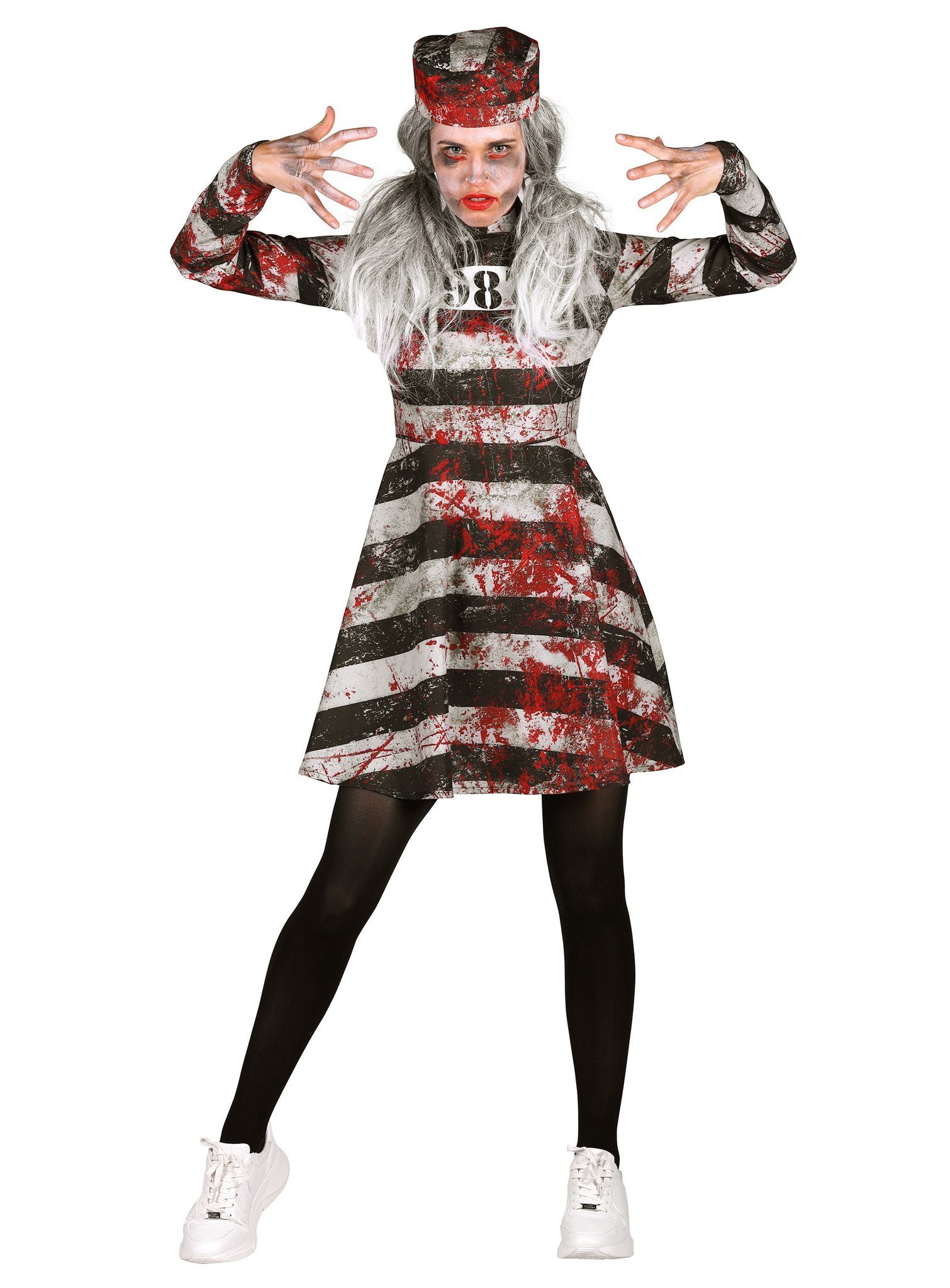 thetru Zombie-Kostüm Zombie Gefangene - Halloween Kostüm Damen