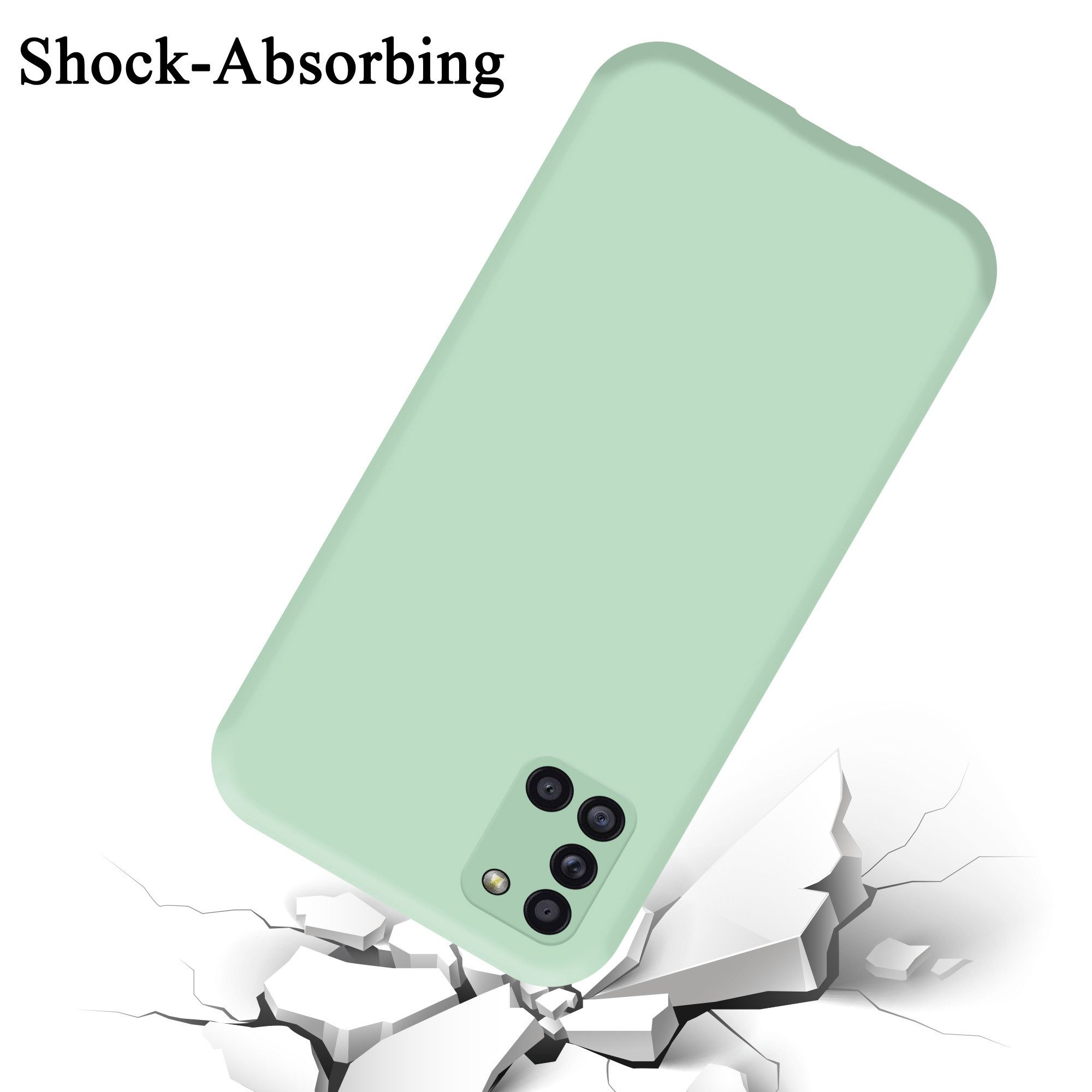 Cadorabo Handyhülle für Samsung Galaxy A31 Hülle Samsung Galaxy A31, Flexible Hülle TPU Silikon Schutzhülle Back Cover Case