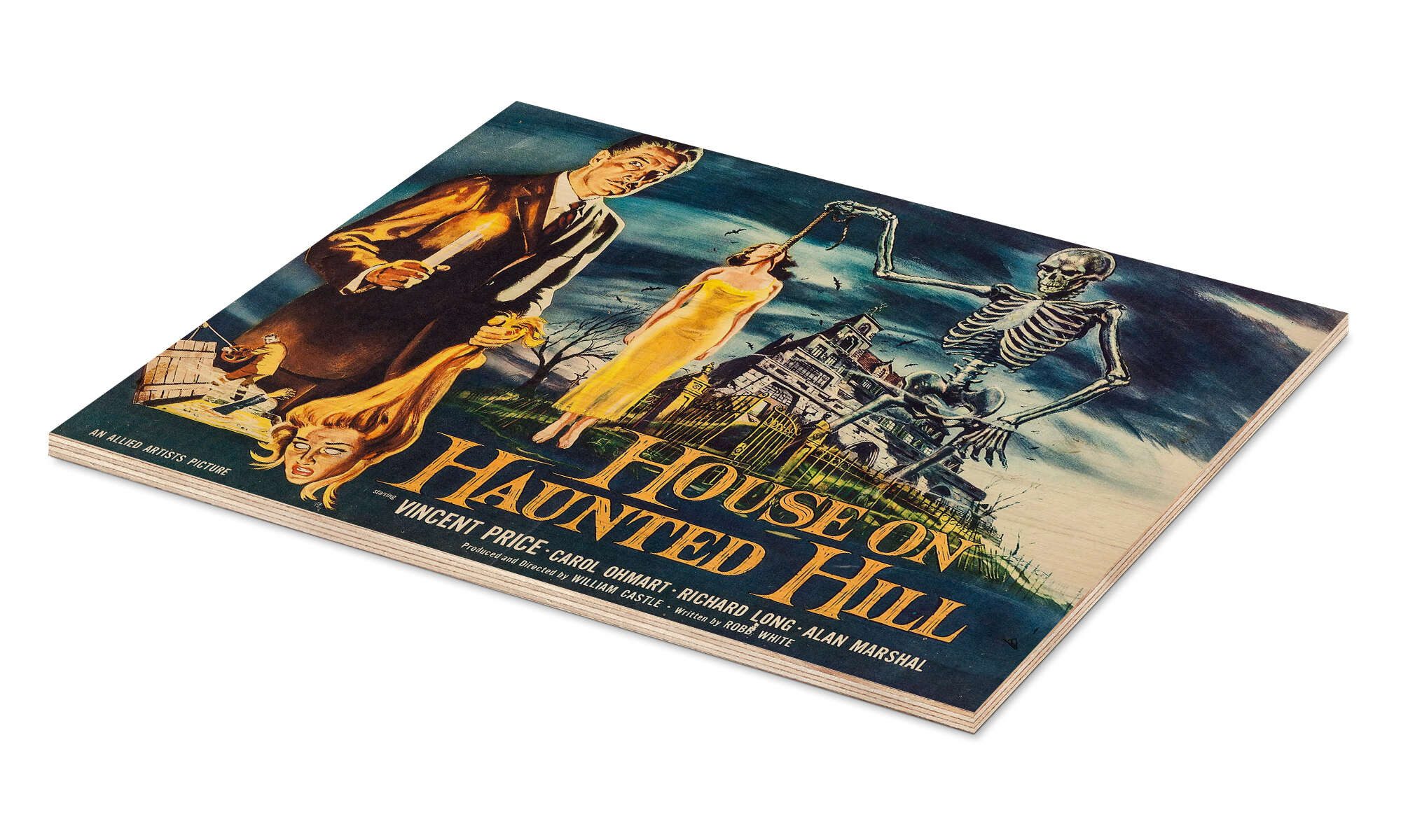 Posterlounge Wandbild Das Haus auf dem Geisterhügel (Englisch), Vintage Entertainment Collection, erhältlich als Poster, Leinwandbild, Wandsticker oder Acrylglasbild