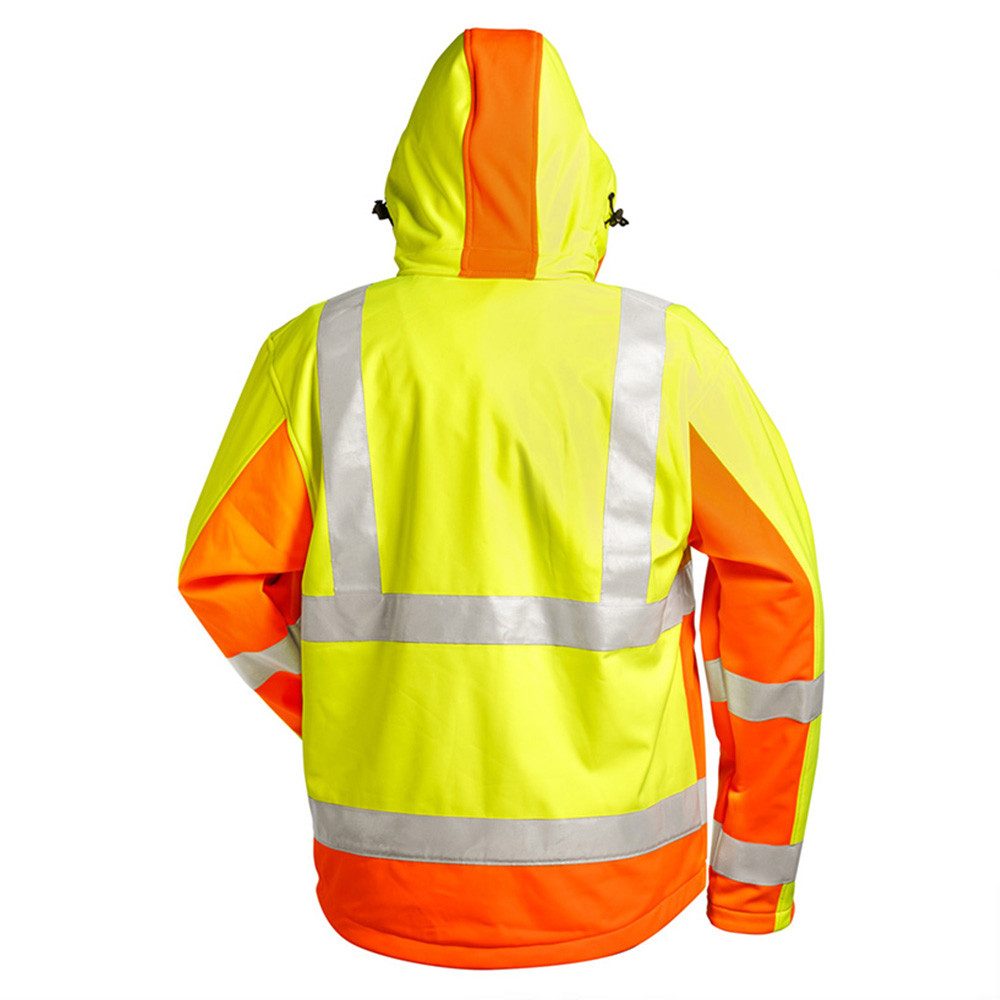 Elysee Arbeitsjacke Warnschutz Softshelljacke "JIM" gelb/orange