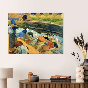 Posterlounge Wandfolie Paul Gauguin, Waschfrauen, Malerei