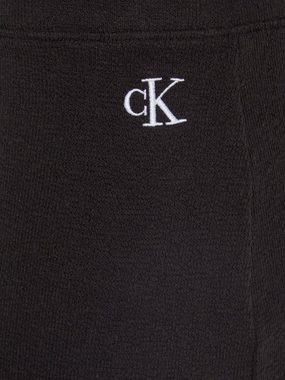 Calvin Klein Jeans Minirock SLUB RIB MINI SKIRT mit Logopatch